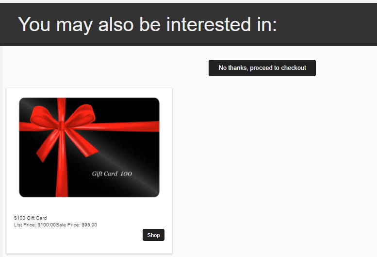 Promoting Gift Cards by Adding Them to the Checkout Flow
