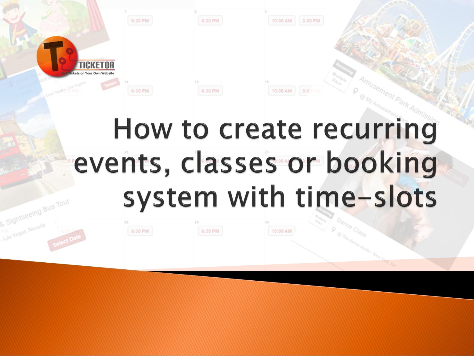 Learn everything about selling tickets online, setting up a box-office and  your Ticketor site