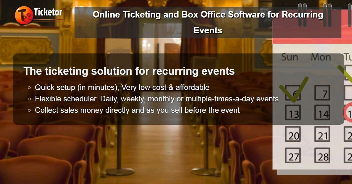 Online Ticketing and Box Office Software for Recurring Events